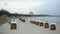 Beach baskets on the Baltic Sea