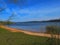 On the beach of a Bavarian lake - brombachsee