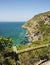 Beach blue coast of the Indian ocean, Robberg Island, south africa, travel