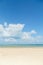 Beach and blue sky. concept for summer beautiful sky, poster, ba
