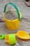 Beach bucket and spades