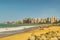Beach and Buildings of Fortaleza Brazil