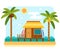 Beach bungalow hotel