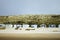 Beach Bungalows, Landscape Photograph