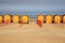 Beach Cabins on the beach of De Panne, seaside res