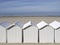 Beach cabins at Fort Mahon in France