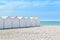 Beach cabins in Le Treport, France