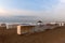 Beach cabins North Sea Blankenberge, Flanders, Belgium