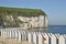 Beach cabins at Yport in France