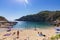 Beach of cala d`en Serra in Ibiza Spain