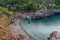 Beach Cala Deia at coast of Mallorca, Baleares, Spain