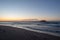 The beach of Carboneras in almeria at sunrise