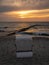 A Beach chair on the beach in Ahrenshoop, Mecklenburg-Western Pomerania, Germany