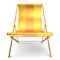 Beach chair nobody yellow chaise longue relaxation holidays