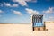 beach chair sandy beach Sylt