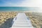 Beach chair in Varadero beach inviting to sit forever.