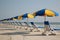 Beach chairs on the beach