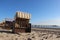 Beach chairs and pier