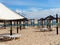 Beach Chairs And Sun Shades On Ilha De Tavira Portugal