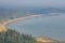 The beach at Chumphon, looking at the high angle from Khao Matree view point