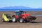 Beach cleaner tractor