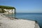 Beach and cliff of Yport in France