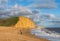 Beach and cliffs at West Bay Dorset in UK