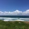 Beach cliffside ocean