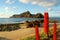 The beach and coast of the holiday Island Porto do Santo