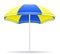 Beach color umbrella vector illustration
