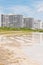 Beach from condominiums on tropical island