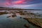 Beach of the Corrales,  fish pens, of Rota, Cadiz, Spain