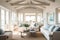 Beach Cottage With Shiplap Walls And Relaxed, Coastal Vibe Coastal Interior Design. Generative AI