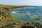 Beach, coves and sandstone cliffs in HaBonim Beach Nature Reserve