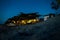 Beach el Farallon in the Pacific in the twilight light tones