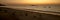 Beach el Farallon in the Pacific in the twilight light tones