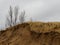 Beach erosion along Lake Michigan