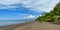 Beach facing Pacific Ocean in Puntarenas, Costa Rica