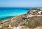 Beach of favignana. aegadian island