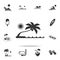 Beach flat icon. Detailed set of beach holidays icons. Premium quality graphic design. One of the collection icons for websites, w