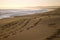 Beach footprints