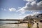 Beach in front of Waltonâ€™s traditional Victorian pleasure pier. Walton on the Naze