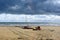 At the beach in Giulianova before the thunderstorm