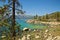 Beach goers Lake Tahoe California