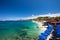 Beach gravels of the island of Elba