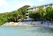 Beach at the Gulf of Mexico on the Island Key Largo, Florida Keys