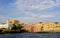 Beach and harbor on the island of Ventotene, Italy