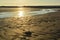 The beach has got a beautiful golden sand