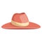 beach hat panama icon