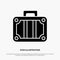 Beach, Holiday, Transportation, Travel solid Glyph Icon vector